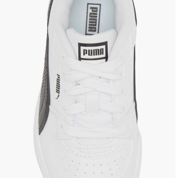 NEW PUMA Big Kids CA Pro Classic Sneaker 4.5 White Leather with Black NIB - Picture 5 of 16